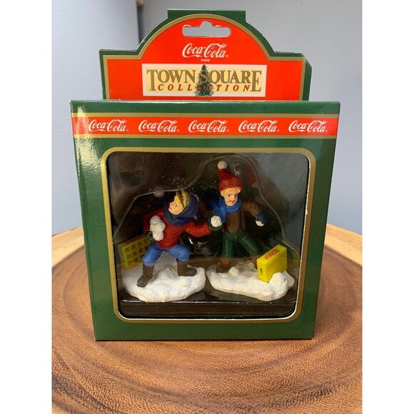 Coca-Cola Town Square Collection Boys Are Boys 1995 Figurines In Box - Picture 1 of 7